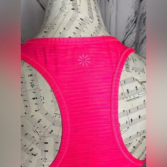Athleta Workout Tank Top T-Back Bright Pink S tall - Picture 4 of 6